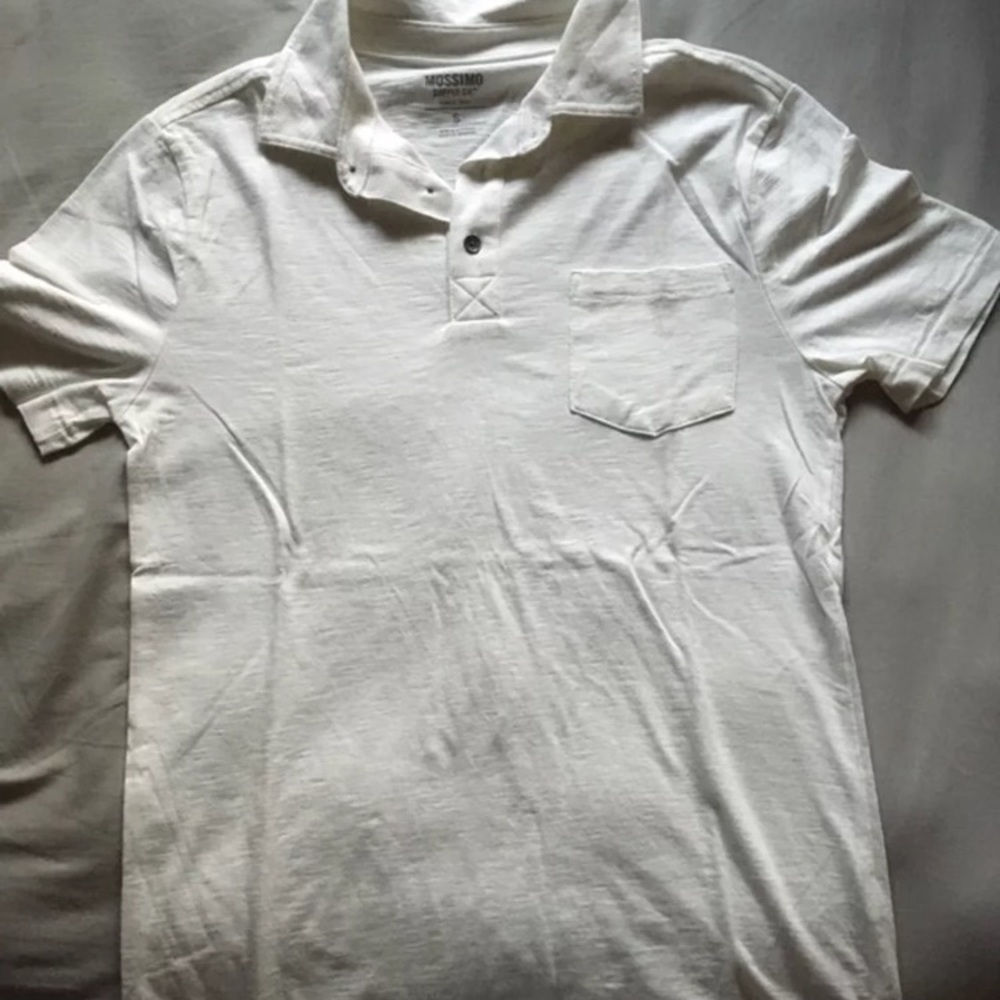 Mossimo White Polo Shirt